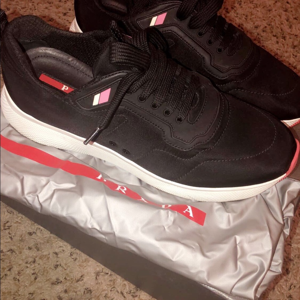 Calzature Donna Prada Sneakers 40.5 Women’s - Picture 5 of 6
